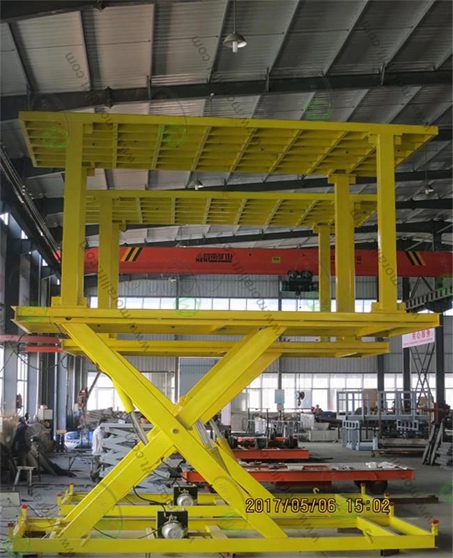 Hydraulic 3500kg Car Scissor Lift for Basement Parking