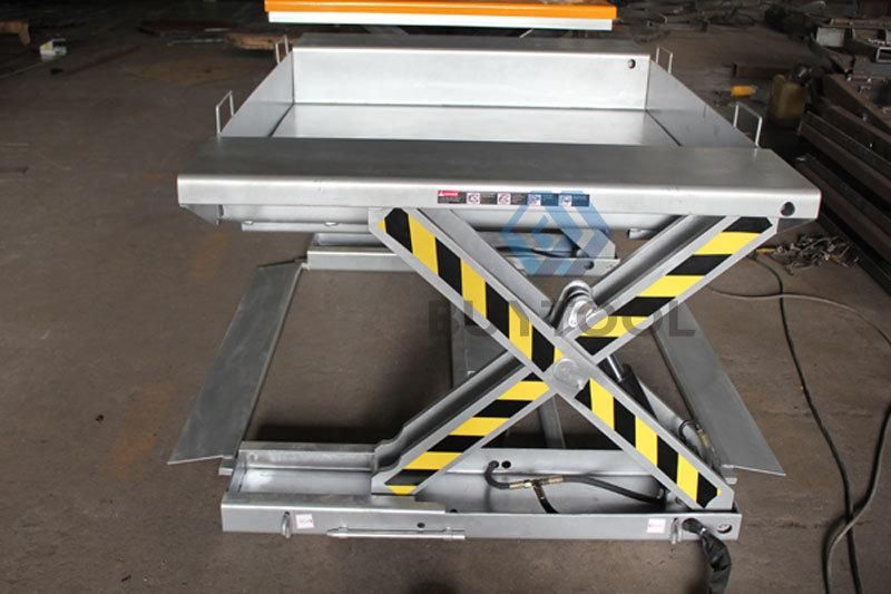 Low Profile Hydraulic Electric Lift Table with 35mm Closed Height