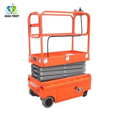 3m or 4m Small Indoor Semi Electric Mobile Scissor Lift