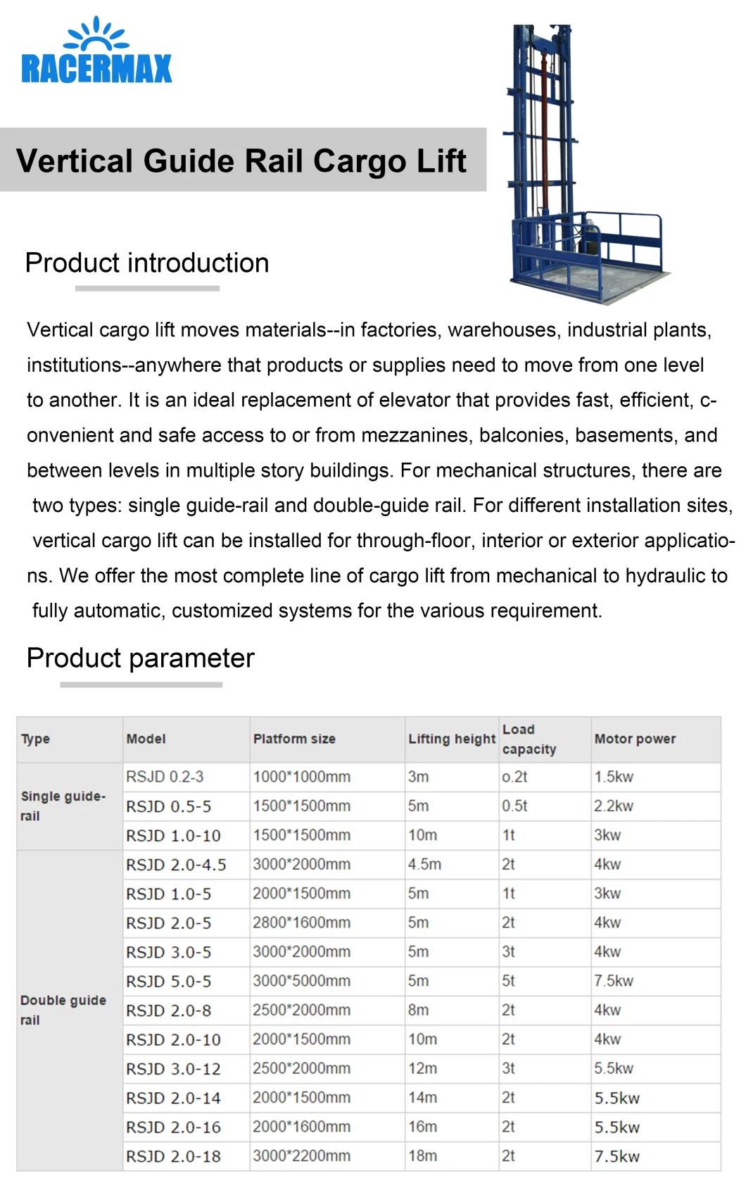 Warehouse Goods Lift Hydraulic Cargo Lift Goods Lift, Cargo Lift, Freight Lift Elevator Material Lift