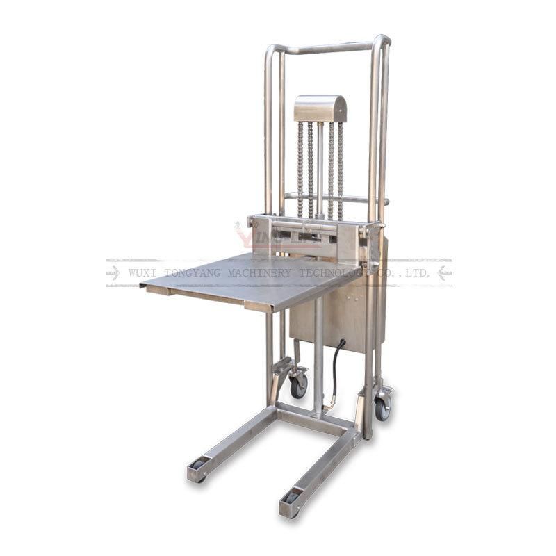 Lifting Height 1500mm Semi Electric Fork Pallet Stacker with Fixed Fork