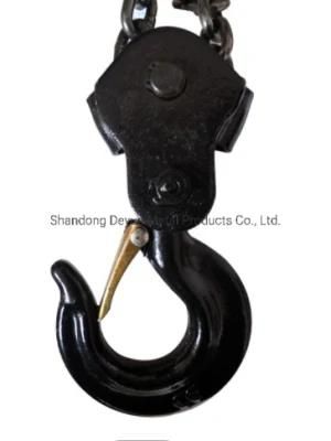 China Certificated Factory Triangle Chain Blockv Low Space Hand-Chain Hoist