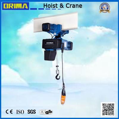 High Quality 500kg European Electric Chain Hoist with Electric Trolley