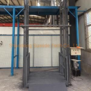 New Design 1000-5000kg Electric Warehouse Lift Goods Industrial Hydraulic Platform Vertical Mezzanine Goods Lift