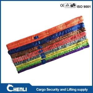 300mm Width Orange 10000kg 10t Flat Polyester Eye Type Webbing Lifting Sling