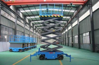 Manual Type Hydraulic Scissor Lifting Platform Mobile Aerial Work Platform