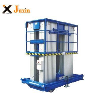 Jinan Hydraulic Multiple Mast Aluminum Man Lift Platform for Aerial Work Operation