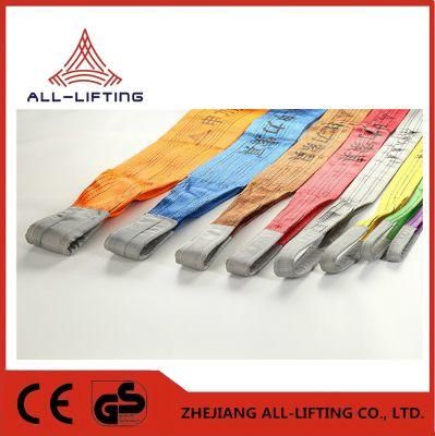 En1492-1 1-10ton Double Flat Eye to Eye Lifting Belt Factory Polyester Webbing Sling