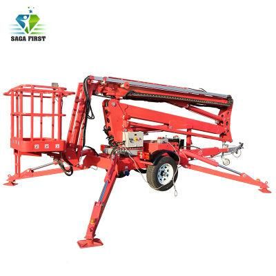 10m 180kg High Safety Driveable Aerial Cherrypickers Boom Lift