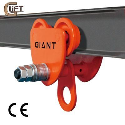 CE Certificated Crane Hoist Manual Running Trolley in Good Price China Manufacturer Supply (GCT-E)