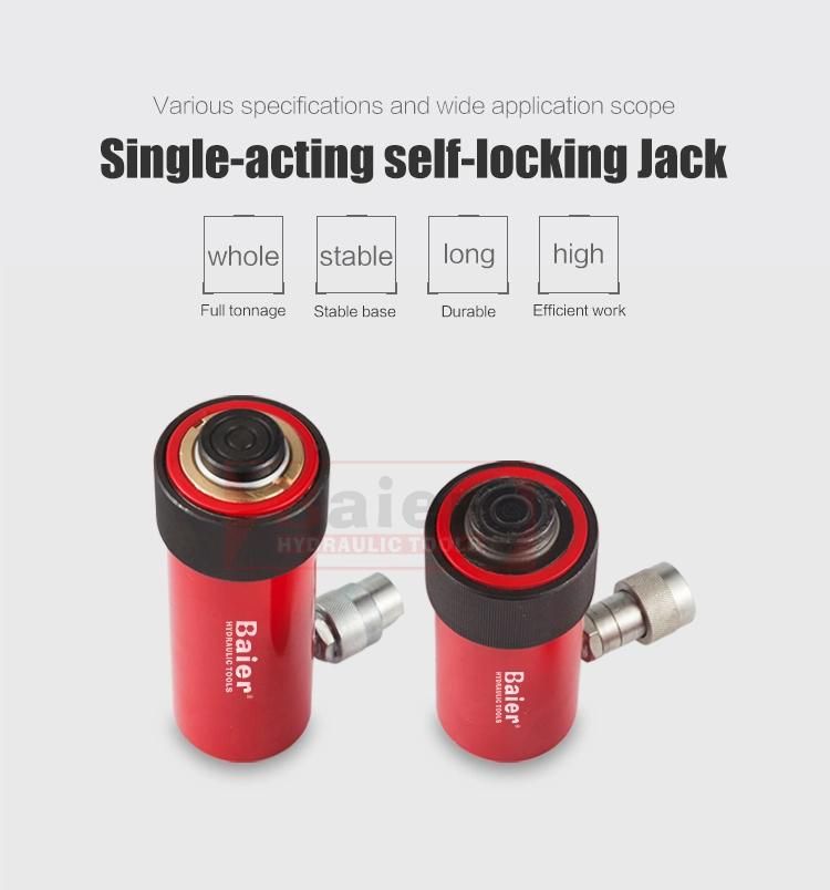 1080 Ton Single Acting Hollow Hydraulic Cylinder Jack with Self -Locking Cll