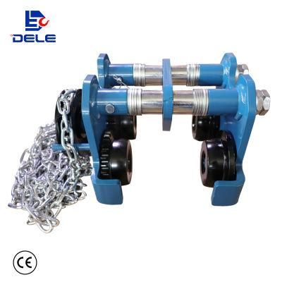 Construction Hoist Manual Beam Geared Trolley for Lifting Chain Block
