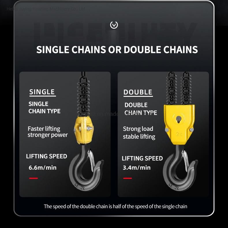 Low Price Hhbb Model Electric Chain Hoist for Lifts