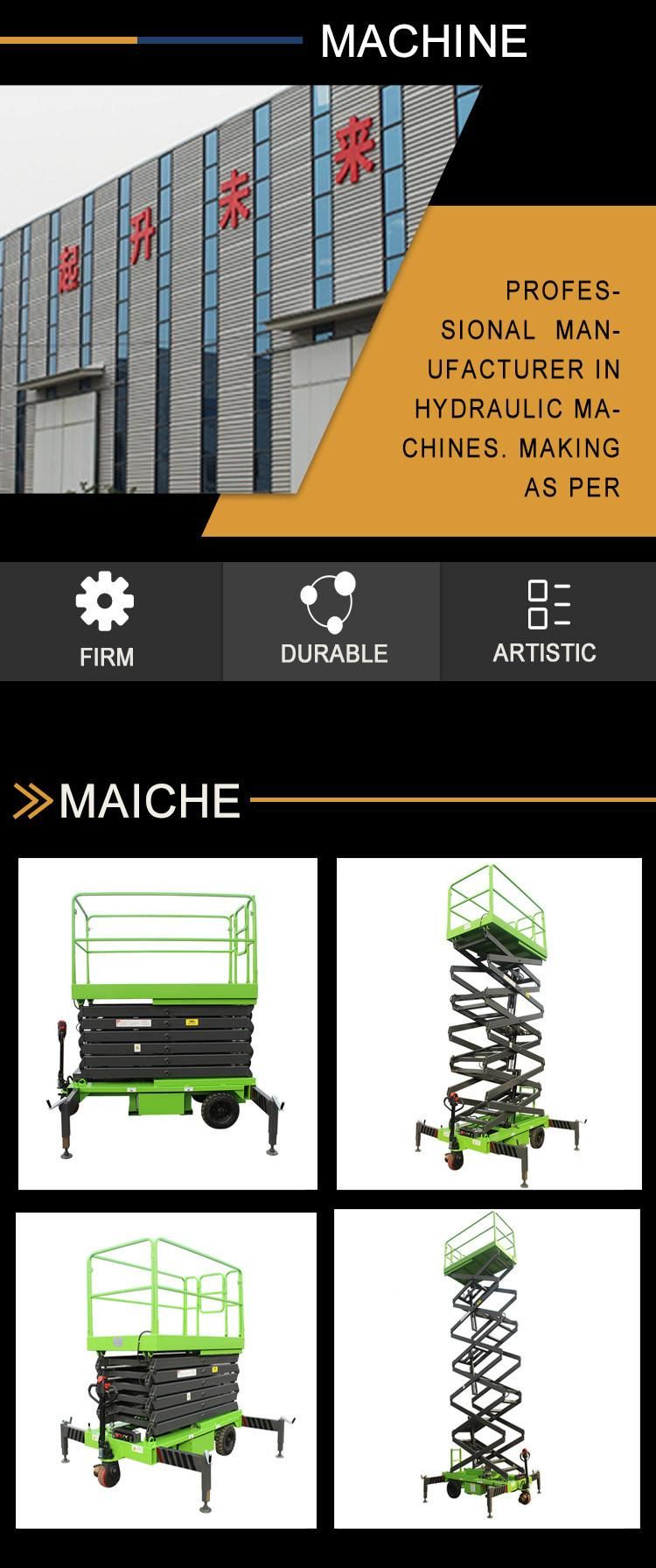 6m-14m Load 450kg High End Lifting Equipment Spare Full Electric Mobile Scissor Lift Platform