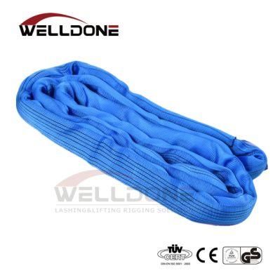 8 Ton 7m or OEM Length Synthetic 7t Endless Round Lifting Belt Sling with Blue Color Safety Factor 8: 1 7: 1