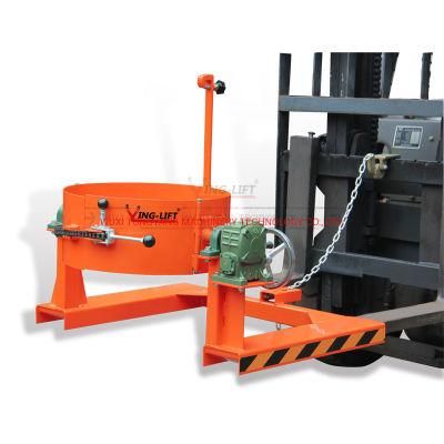 HK285 Forklift Mounted Drum Rotator with Manual Tilter