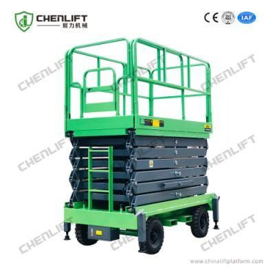 11 M 500 Kg Mobile Scissor Lift Work Platform Hydraulic Lift Table