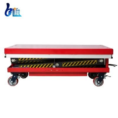 Moveable Wheels Hydraulic Table Lift Engine Lift Scissor Lifting Platform