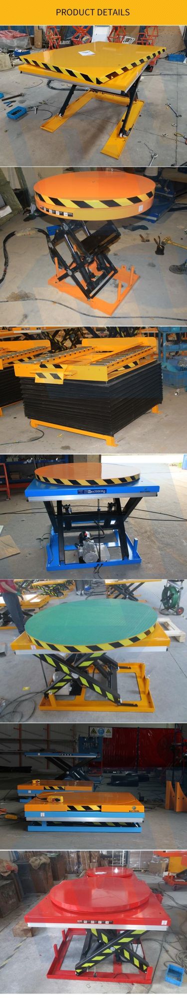 360 Degree Motorized Hydraulic Rotary Stage Lifting Table