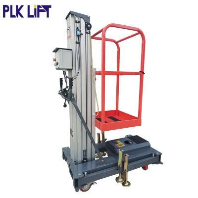 8m 10m Manual Movable Electric Aerial Work Platform Hydraulic Ladder Man Lift