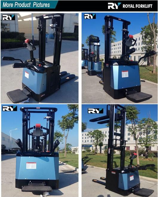 1500kg Rider Type Electric Stacker for Sale