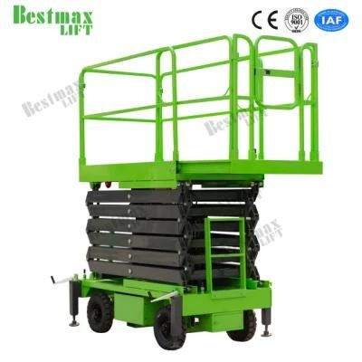 20m Hydraulic Scissor Lift Table Movable Man Lifts