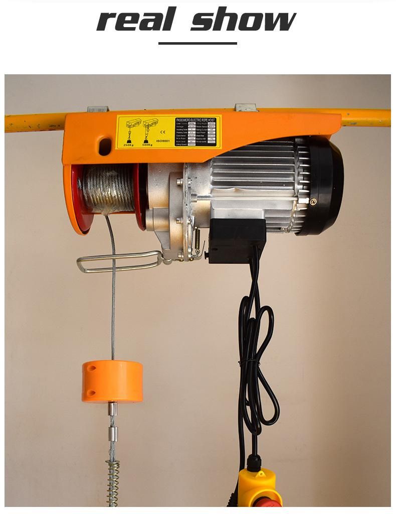Micro-Electric Hoist 220V/230V Single Hook 100kg