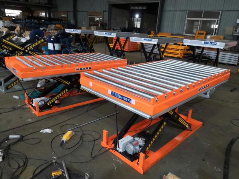 Heavy Duty Large Load Scissor Lifting Table with Roller