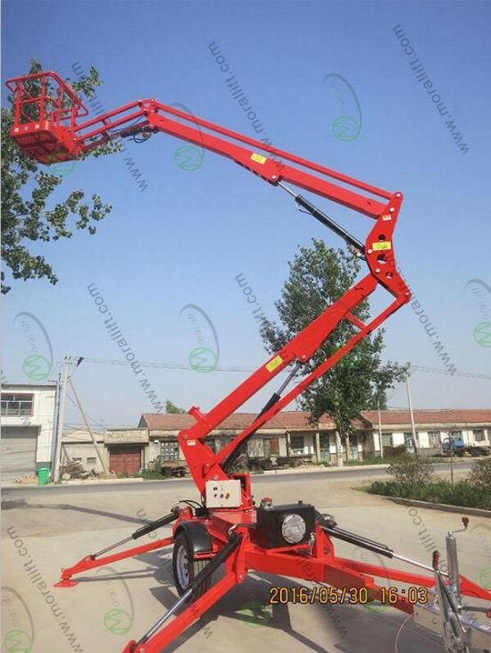 Towed Hydraulic Articulating Boom Lift