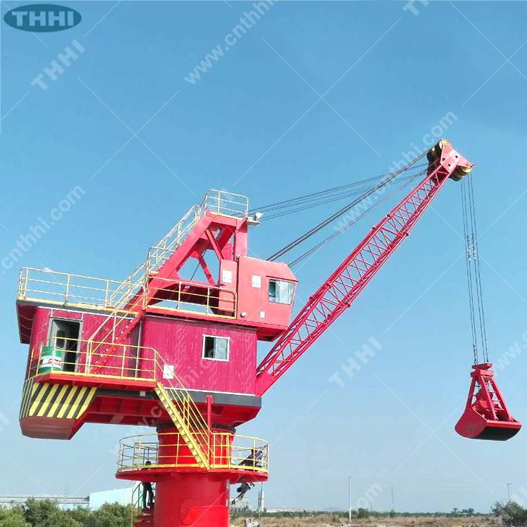 Fixed Jib Port Ship Electro Hydradlic Deck Crane