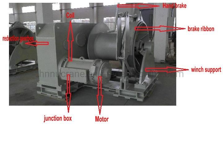 5t Hydraulic/Electric Driven Rope Wireline Marine Winch