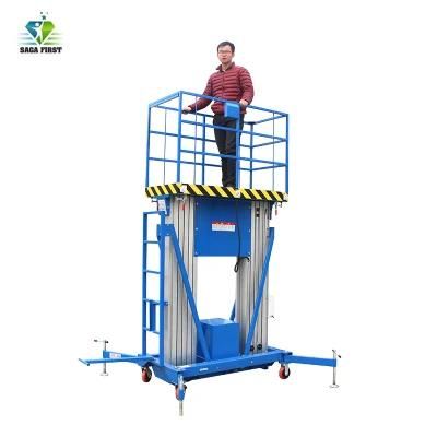 200kg Dual Mast Aluminum Mover Telescopic Lift for Worker