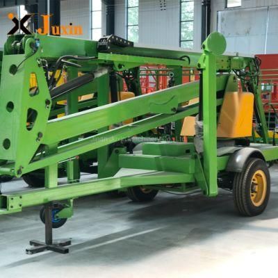 10m-20m Trailer Telescopic Articulated Cherry Picker Spider Lift Towable Boom Lift