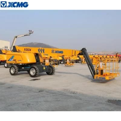 XCMG 24m Small Straight Arm Self-Propelled Mobile Aerial Lifting Working Platform Xgs24 Telescopic Boom Lift for Sale