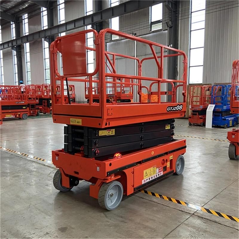 X Type Electric Scissor Lift Hydraulic Aerial Working CE Fully Mobile Scaffold for Construction