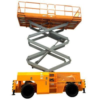 Track Crawler Small Scissor Lift Diesel Powered Aerial Platform for Construction and Farm