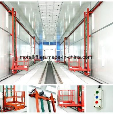 Professional automotive 3-Axis platform lift for Painting