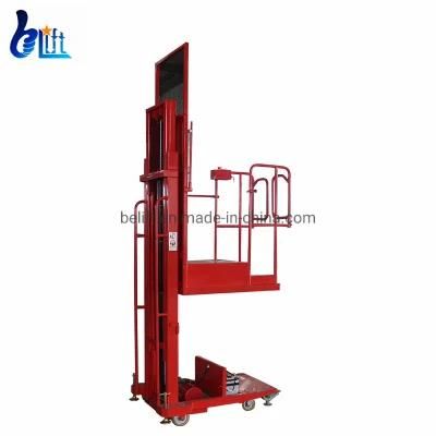 6m 200kg Small Mobile Electric Aerial Stock Goods Picker Lifter