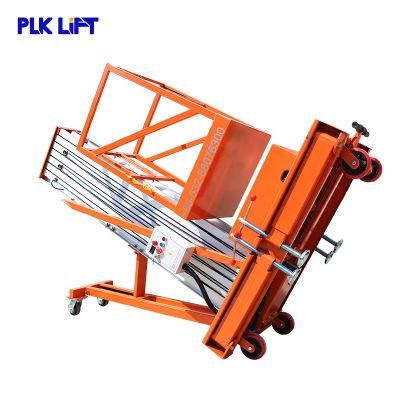 Portable Single Mast Aluminum Alloy Aerial Work Platform Lift