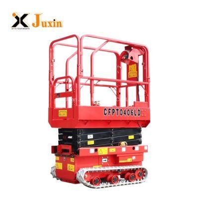 Rough Terrain Electric Crawler Track Type Scissor One Man Lift