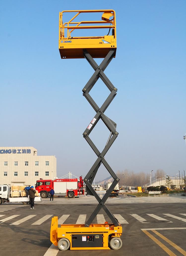 XCMG Official 6m Mobile Electric Scissor Lift Table Gtjz0607 China Aerial Work Platform for Sale