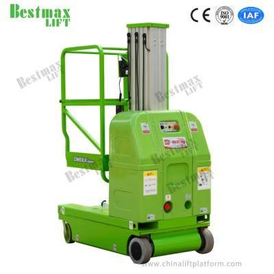 Mg750-1 Self Propelled Vertical Lift with Small Wheels