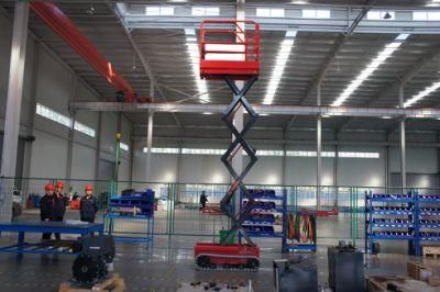 Electric 12 Meters Steel Rubber Track Awp Lift