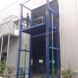 Warehouse Hydraulic Vertical Lifting Equipment with Double Guide