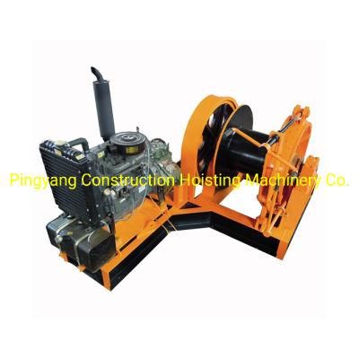 10ton Gasoline Diesel Engine Power Winch Windlass Hoist