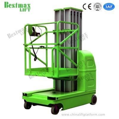 9.5m Working Height 200kg Load Self Propelled Vertical Lift with Ce