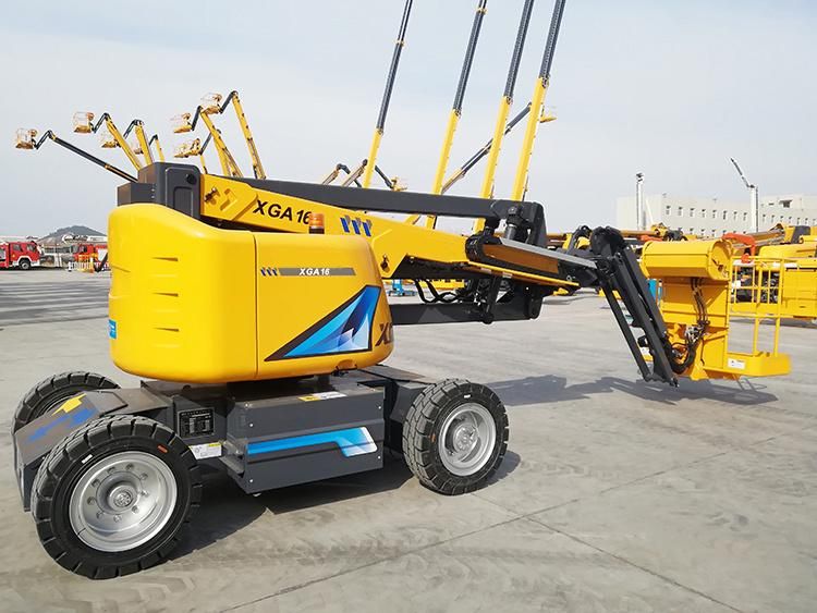 Official Xga16 16m Manlift Cherry Picker Towable Articulated Mobile Boom Lift