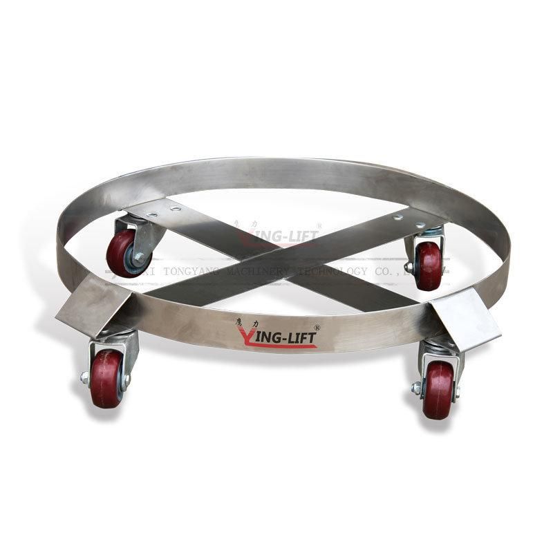 Ying-Lift 300kg 201 Stainless Steel Material 55-Gallon Round Drum Dollies SD55c