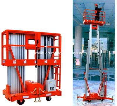 Single Ladder Hydraulic Driven Vertical Elevating Aerial Work Platform