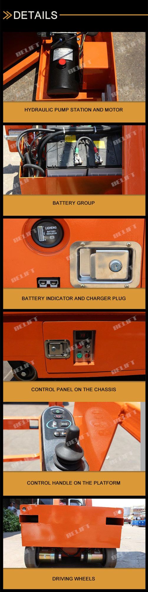 Hydraulic Lifts Suppliers Battery Power Automatic Self Walking Electric Samll Lift Table